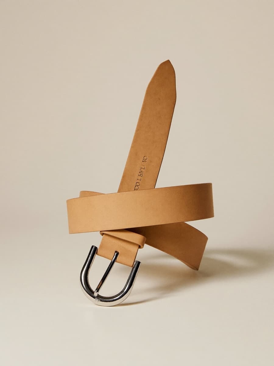 Vergé Tonal Leather Belt